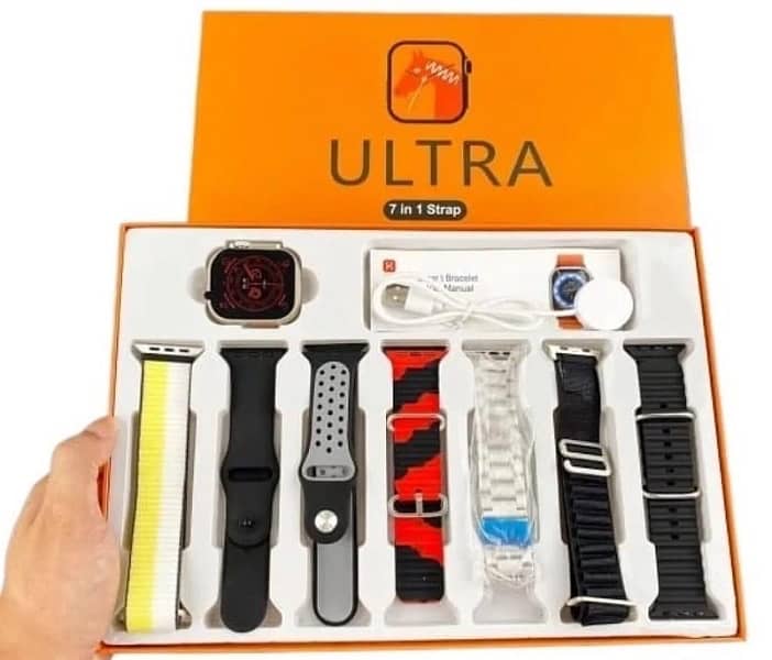 7 in 1 Ultra Watch with 7 Straps 0