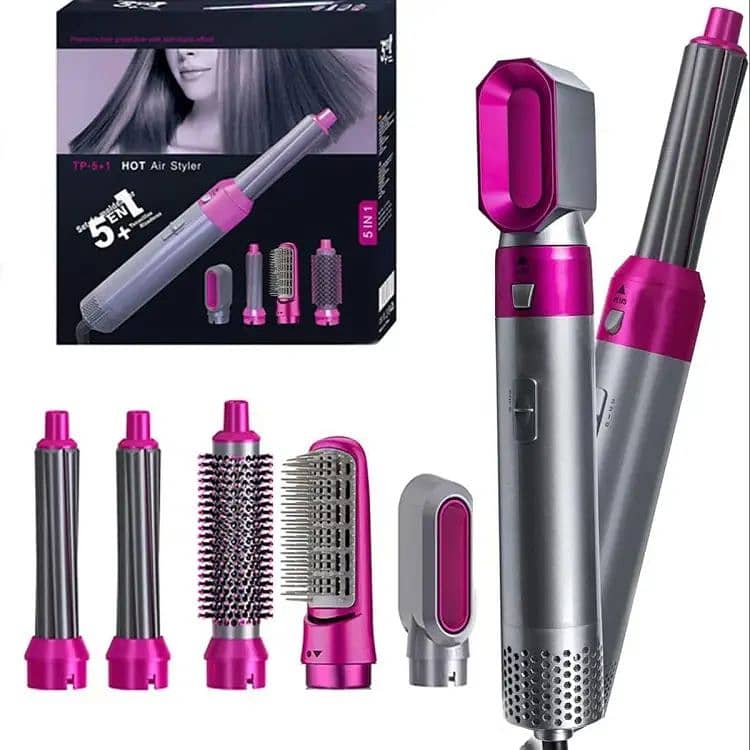 5 In 1 Hair Dryer Brush Electric Blow Dryer Hair Comb Curling Brush 1