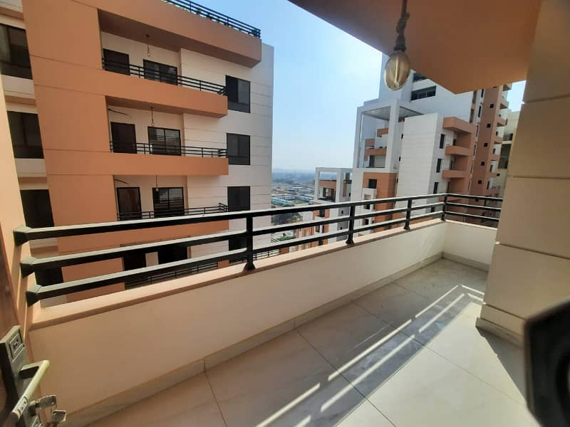 3 Bd Dd Flat for rent in Metropolis Residency Saima Jinnah Avenue Road Karachi 9