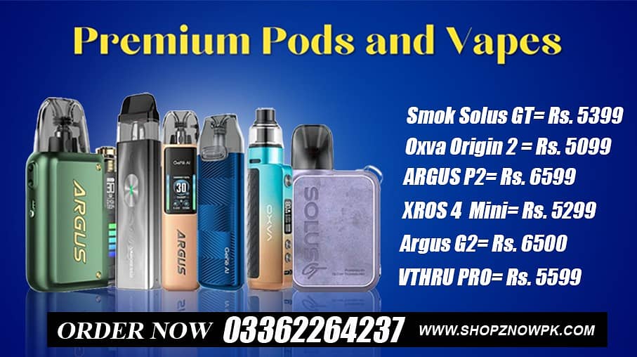 Oxva | Arguz G2 | Xros 4 mini | VThru Pro | Arguz P2 | Smok Solus GT 0