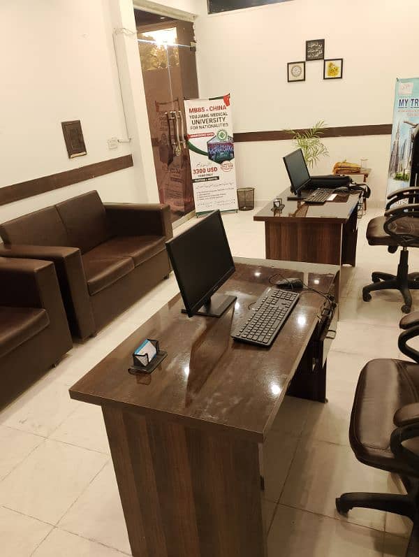 0300-9210514 Office furniture furnished hay 1 Months used hoa hay 14