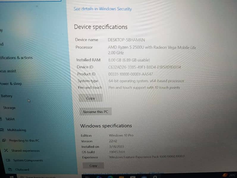 hp envy cor i5 8 gen 360 8gb 256 GB SSD 2