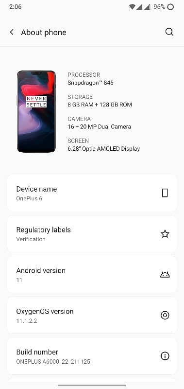 OnePlus6 8/128 Exchange Only 1