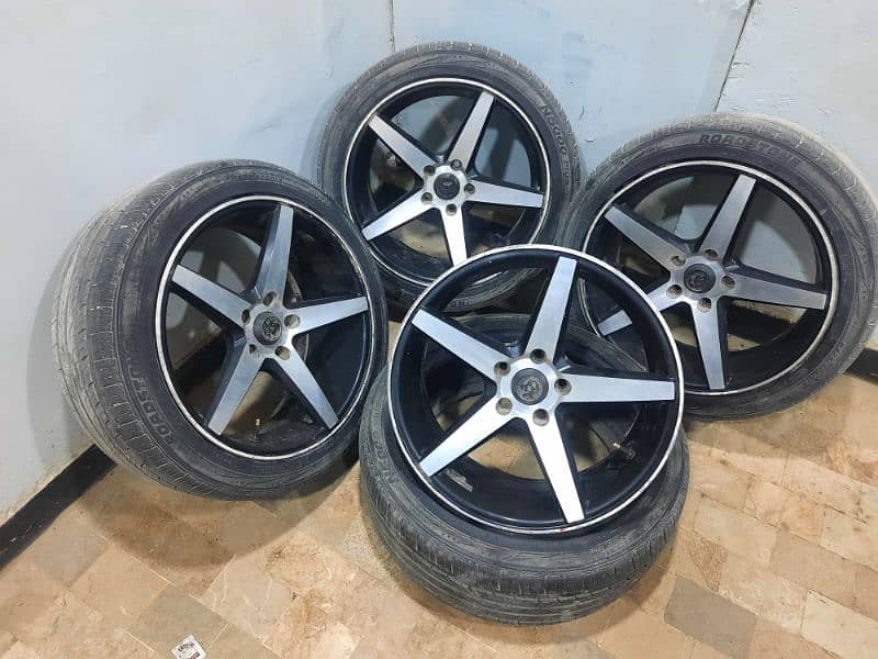 Alloy Rims with tyre japanese 18 size 0