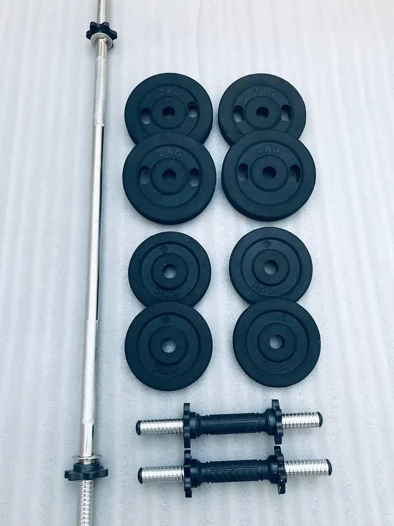 DUMBELLS RODS, WEIGHT PLATES GYM , RUBBER COATED DUMBELLS 5