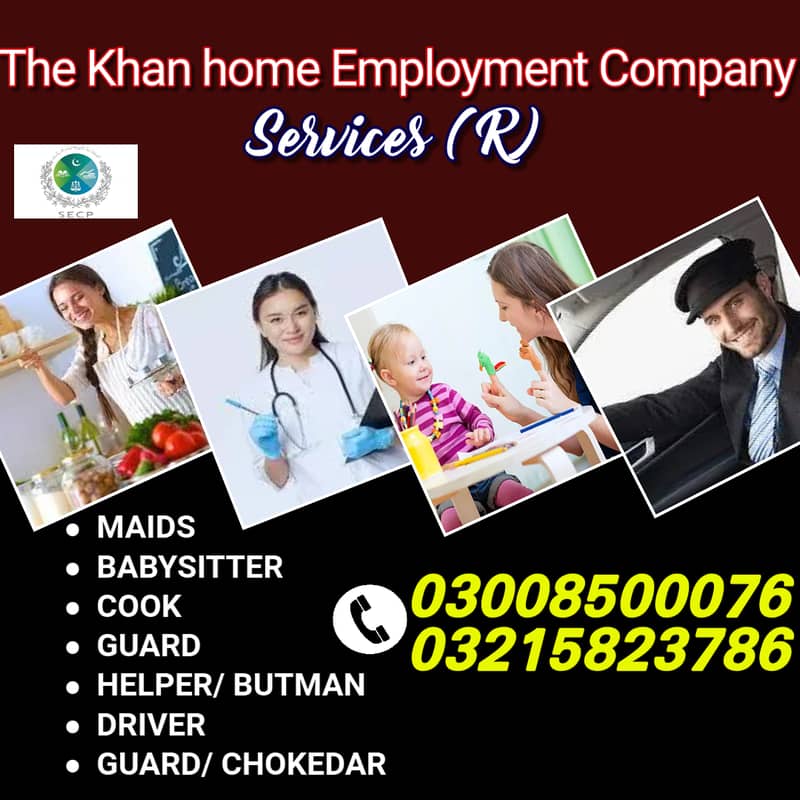 Maids / House Maids / cook / Nanny , chef / Baby Sitter maid available 0