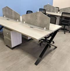 office table office workstation 4x8 ft