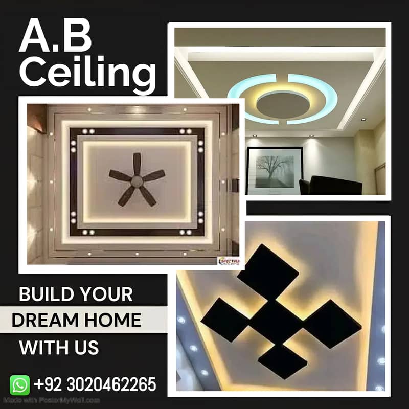 false Ceiling /Roof Ceiling /Gypsum Ceiling /Plastir of paris ceiling 18