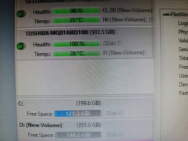 Toshiba Laptop SATA 2.5 1tb 3