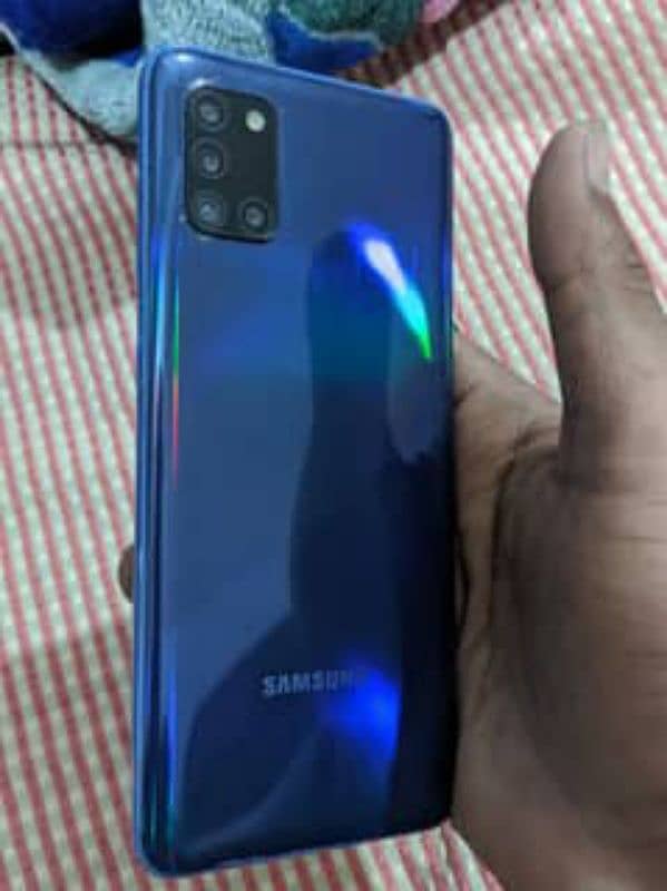 Samsung Galaxy A31 full new condition blue colour complete saman 0