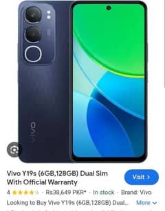 vivo y19s 6/128 box open 20/12 2024 all ok