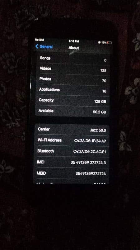 iPhone 7 128 gb 83% hT No open no repair all Ok 1