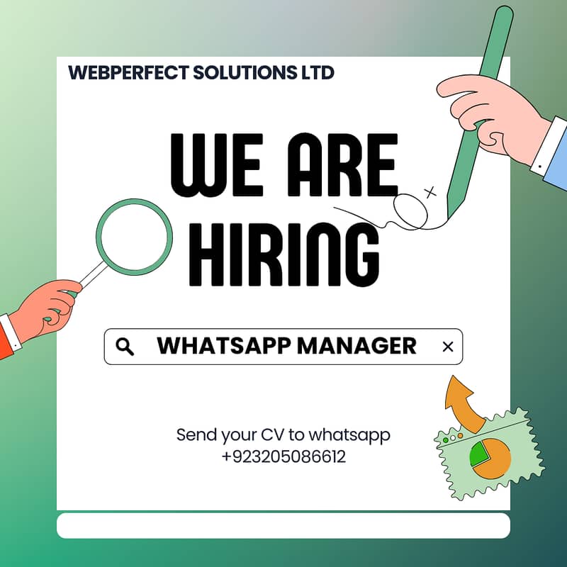 Need Whatsapp Manager | House Based Office | Female/Male 0