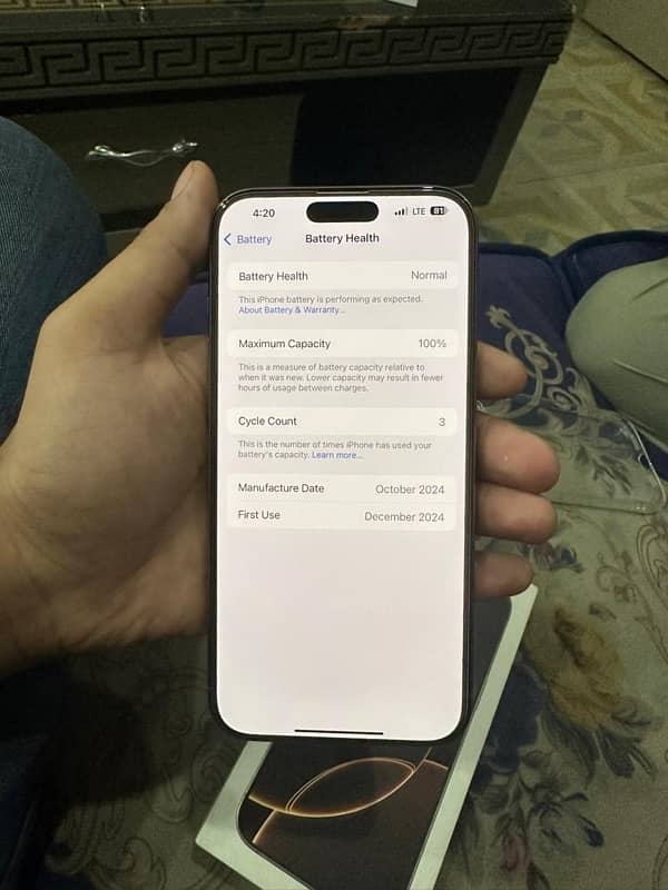 iPhone 16 pro max 256 GB 8