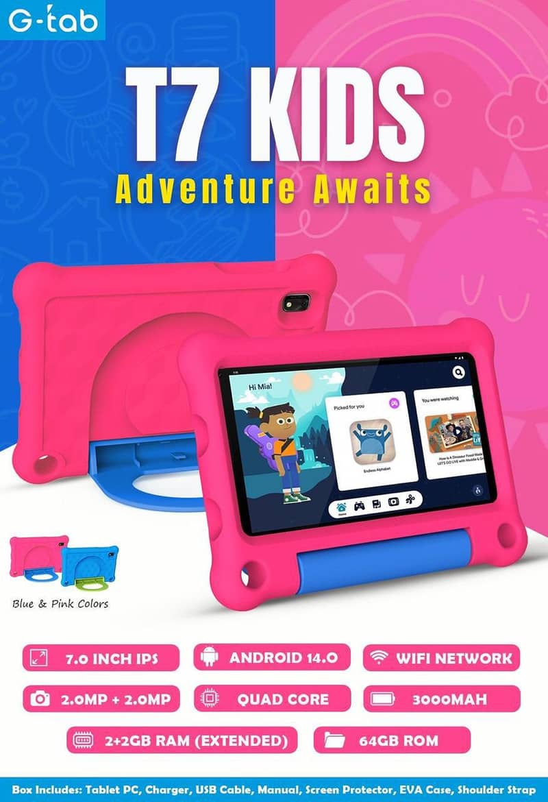 G-Tab T7 Kids 2+2/64 GB 1