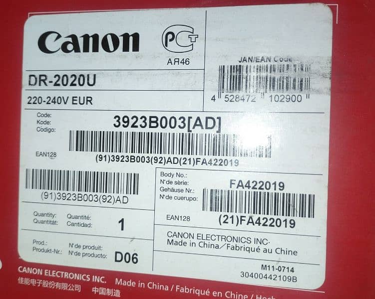 Canon DR-2020U 2