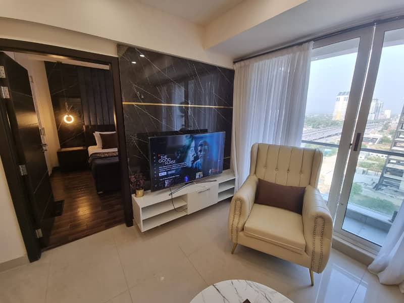 Luxury Furnished 1 Bedroom flat For Perday or Perweek in Islamabad 8