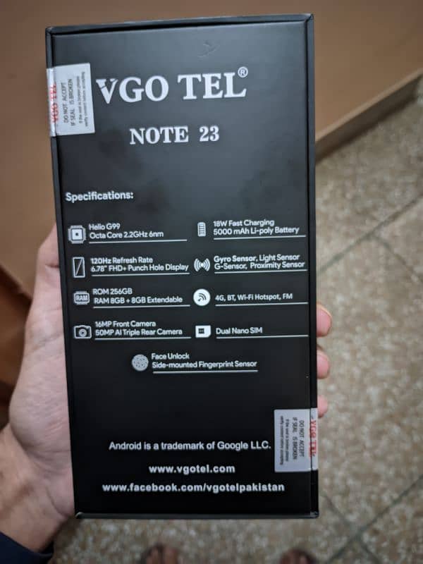 VGOTEL Note 23,8GB Ram,256GB storage 6