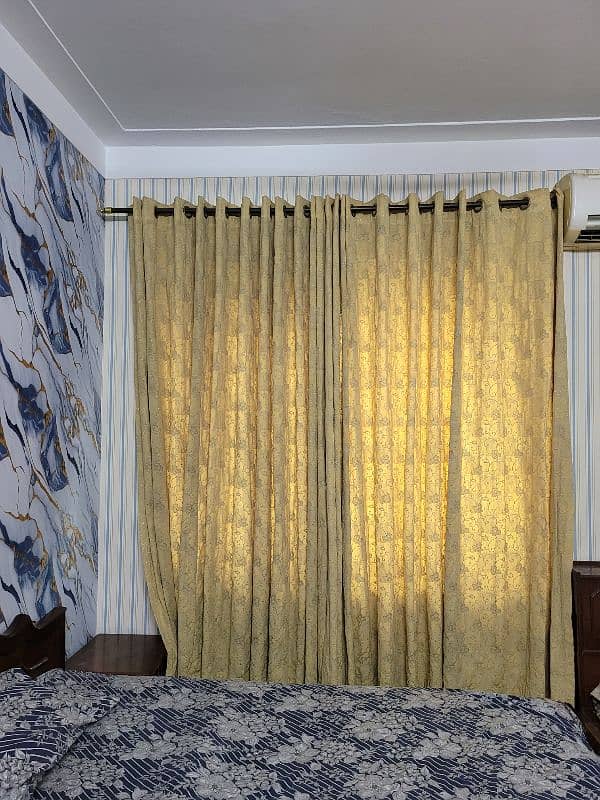 bed set with curtains 2