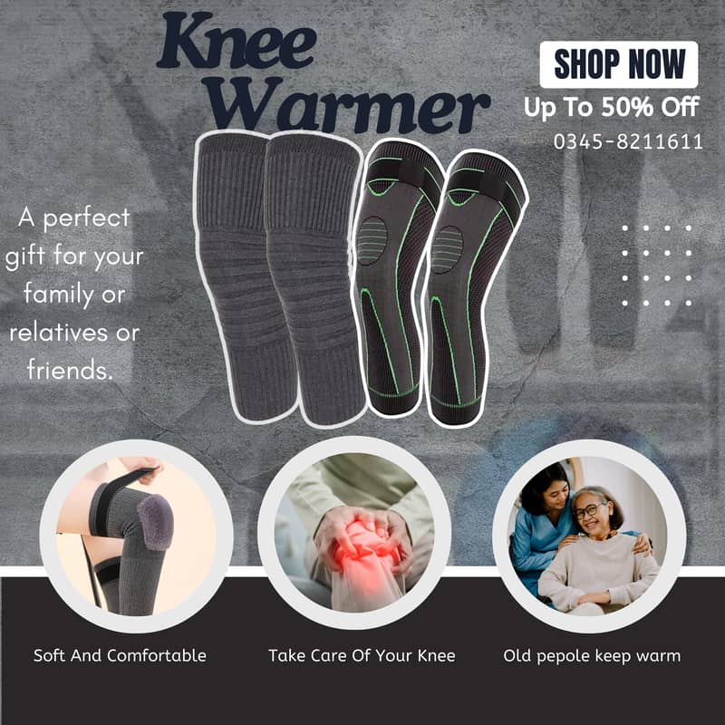 Knee Warmer | Wool Knee Pain Socks | Wool Knee Warmer Men and Women 0