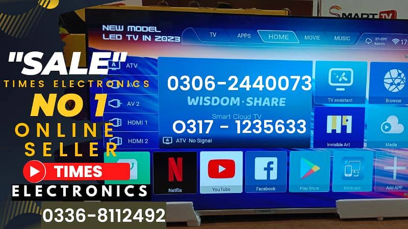 Hot Sale* 42" 43" 48" 55" 65" 75" Android led Tv New Latest Model 2024 0