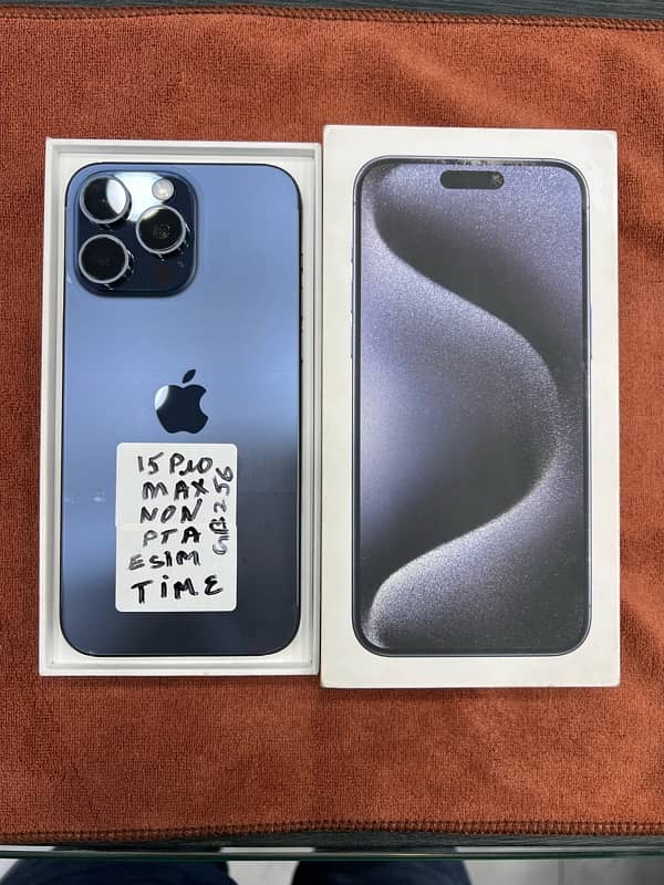 iPhone 15pro max 256gb non pta eSIM time full 0