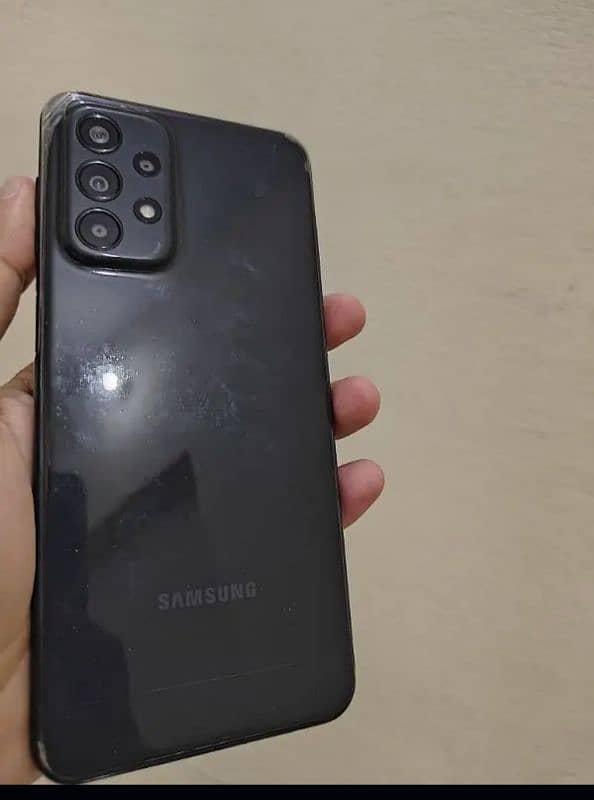 Samsung A23 with box and charger 2