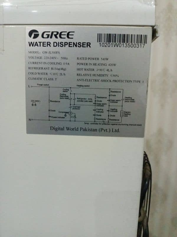 Gree water dispenser 5