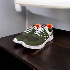 men's casual green sneakers