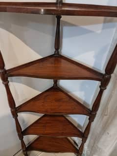 Wooden Corner Table Full wood  Good Condition.