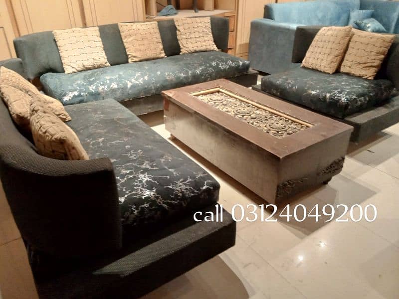 slightly used sofa set 3 2 1 seater call 03124049200 1