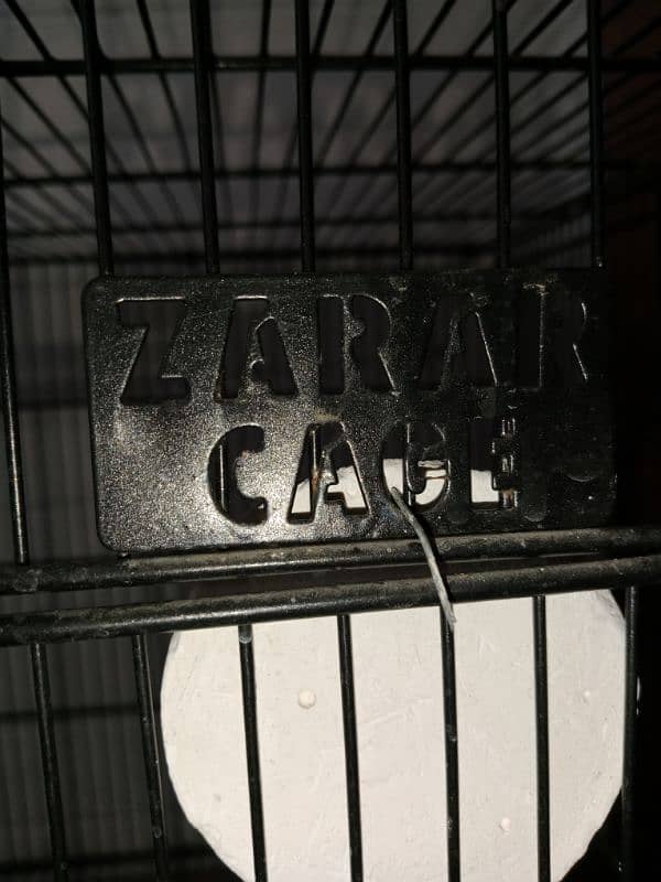 Zarar full folding Cage 6 portion condition 9by10 2