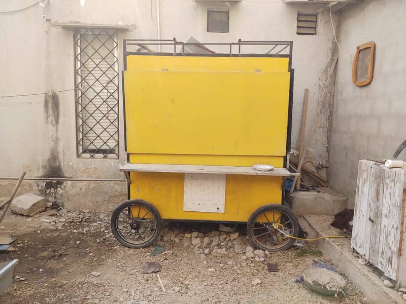 Yellow Color Food Cart 2