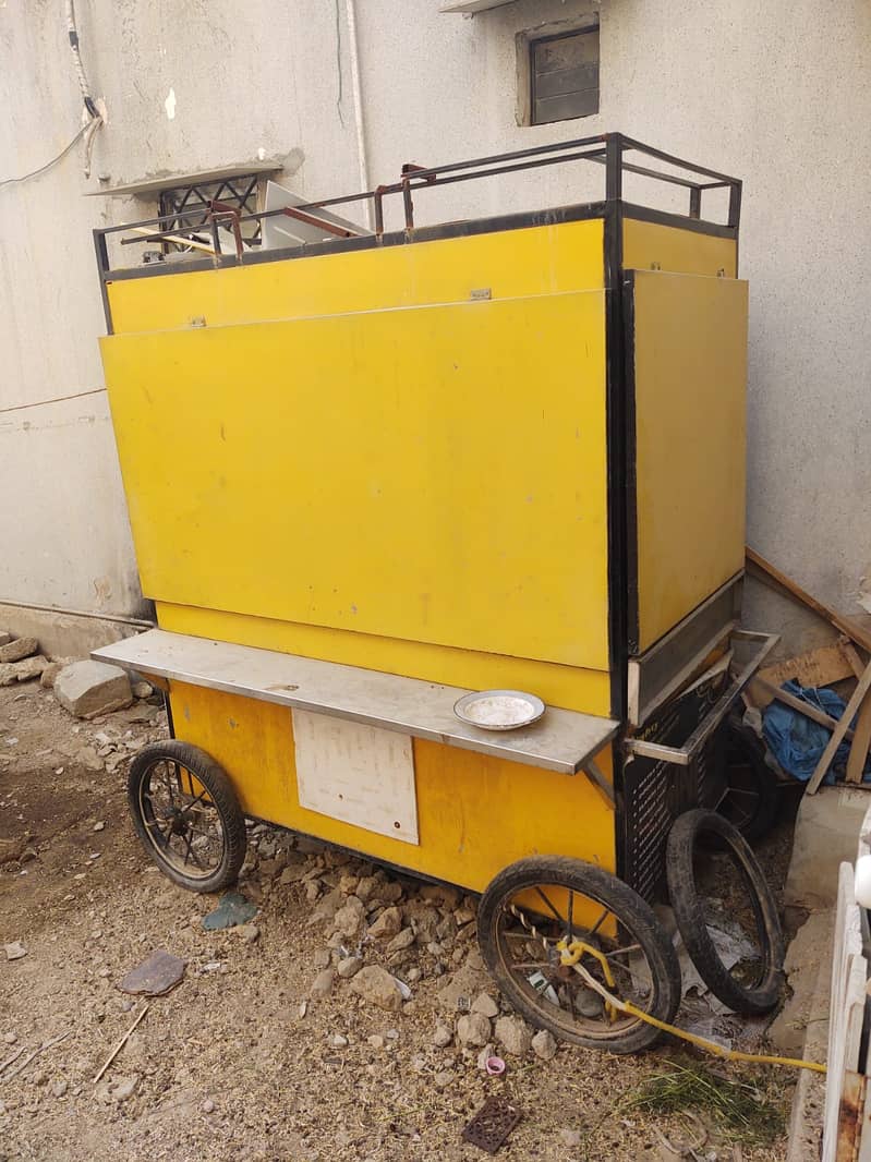 Yellow Color Food Cart 3