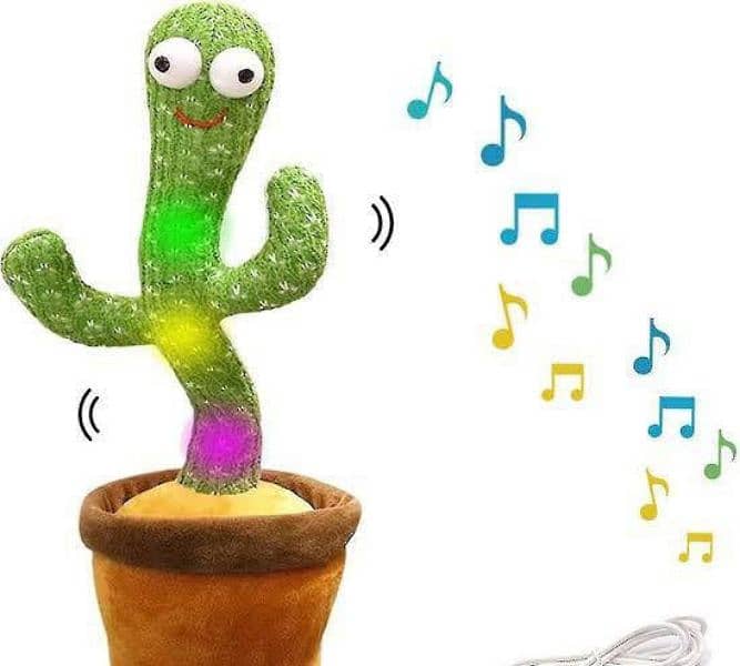 RECHARGEABLE DANCING CACTUS TOY'S 1