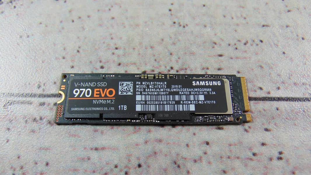 SAMSUNG SSD 970 EVO 1TB PCIe Gen 3.0 x4 NVMe M. 2 2280 Ssd 2