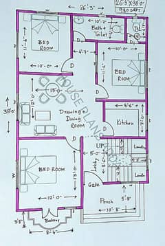 we can create 2D design house plans