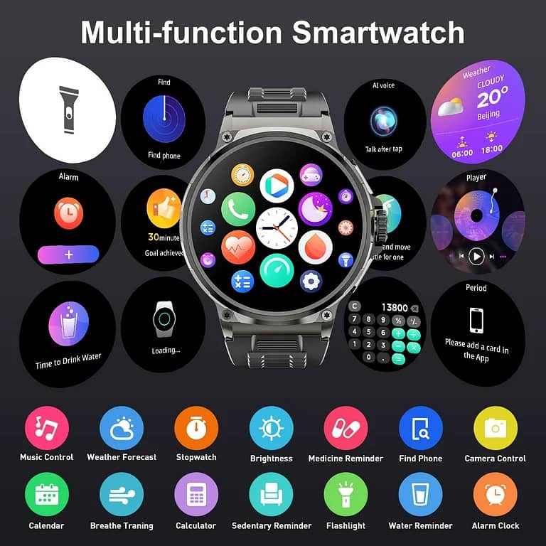 Watch 4 pro suit smartwatch with 7 straps high definition color scree 2