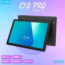 G-Tab C10 Pro 10.1 inches & 4+4/64 GB 1