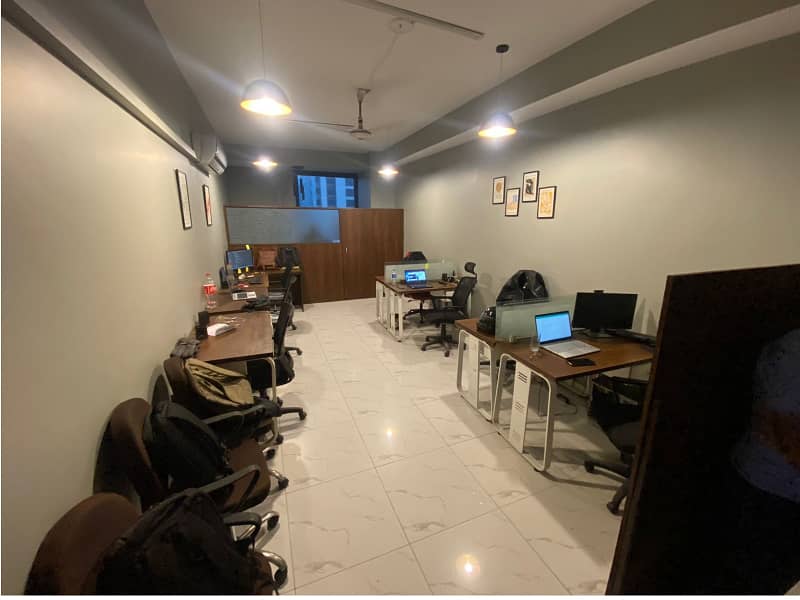 Fully Furnished Area 470 square Feet Brand New Corporation Office Available For Rent in Gulberg 3 Lahore 4