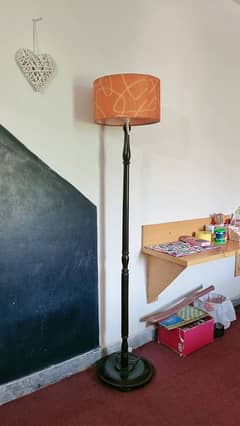 wooden floor lamp