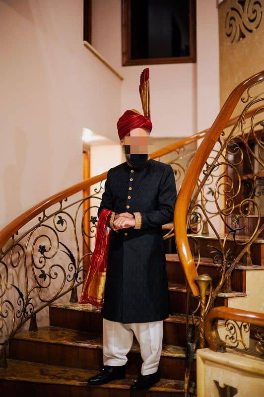 Sherwani with Turban 2