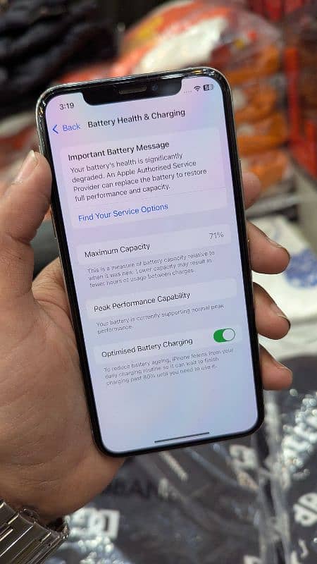 iphone xs pta approved battery 71% face id not working 7