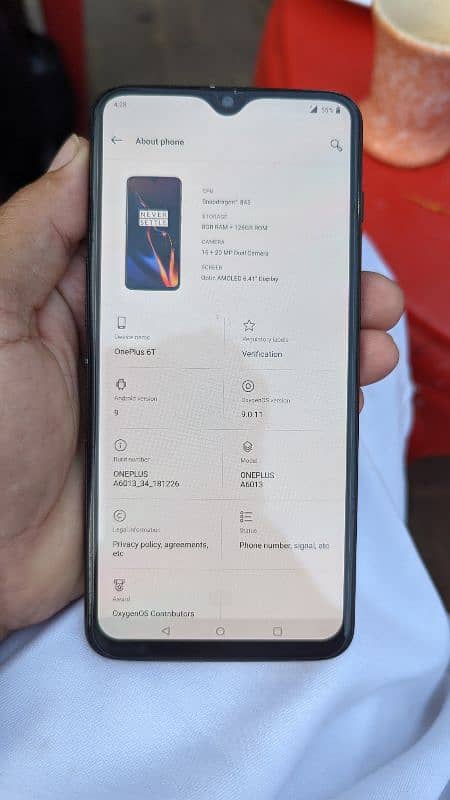 one plus 6t 8+128 urgently sale only cash set me abhi koi masla ni hi 3