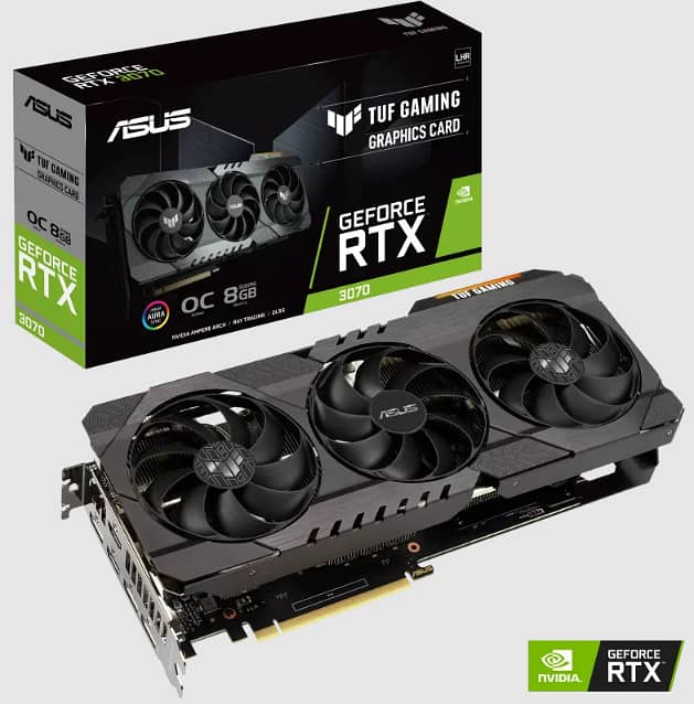 ASUS GeForce RTX 3070 TUF Gaming V2 OC 8GB Graphics Card (LHR) 0