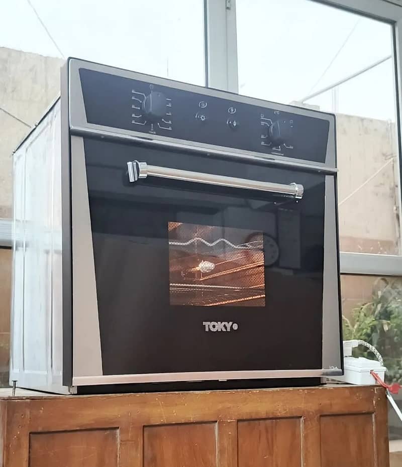 TOKYO 21x21 Gas Built-in Oven - Silver & Black 0