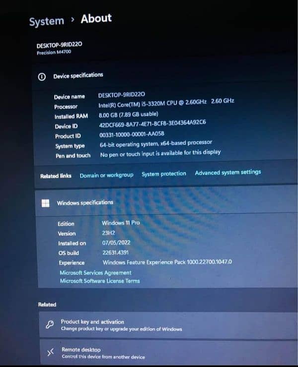 Dell Precession M4700|i5 3rd Gen|Nvidia Quadro K1000M|2GB Graphic Card 5