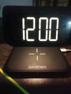 GoodsMans Wireless Charger+Alarm Clock original like new Condition UK