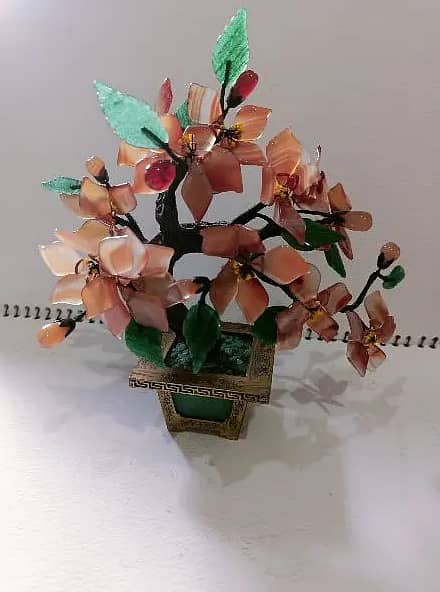 Beautiful hakeek jade stone tree handmade chinese handmade 0