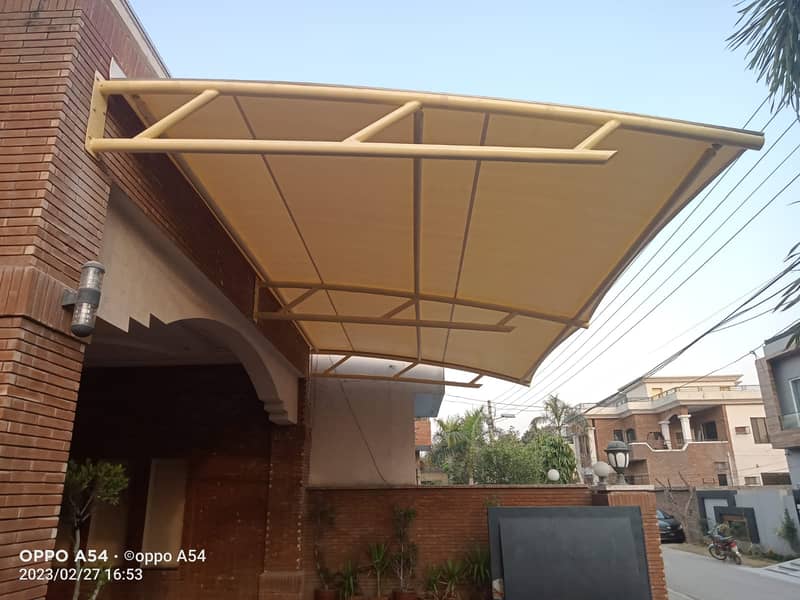 car shade/car parking shades/car tensile shades/car porch shade 7